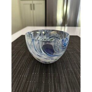 Glass candle holder